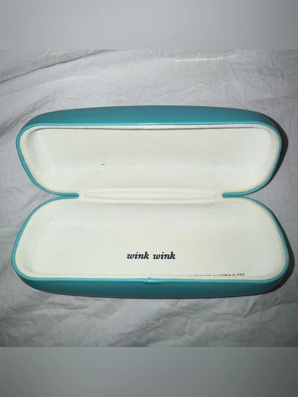 kate spade Turquoise Hard Shell Eyeglass Case